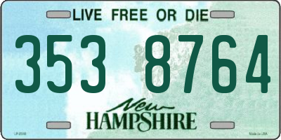 NH license plate 3538764