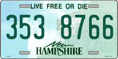 NH license plate 3538766