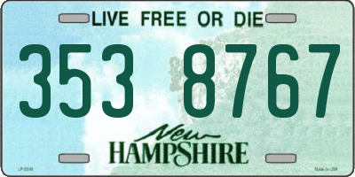 NH license plate 3538767