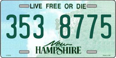 NH license plate 3538775