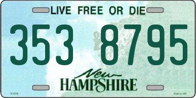 NH license plate 3538795
