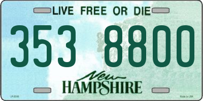 NH license plate 3538800