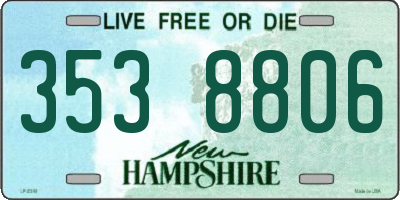 NH license plate 3538806