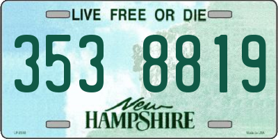 NH license plate 3538819