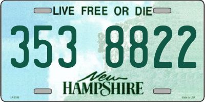 NH license plate 3538822