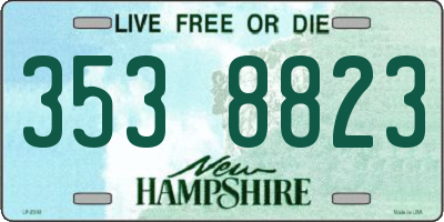 NH license plate 3538823
