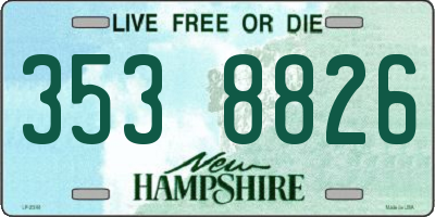 NH license plate 3538826