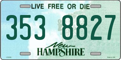 NH license plate 3538827