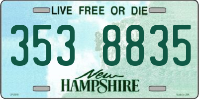 NH license plate 3538835