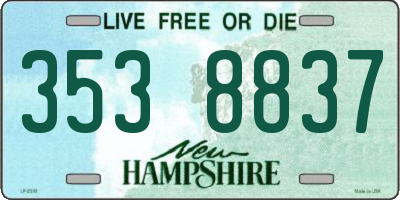 NH license plate 3538837