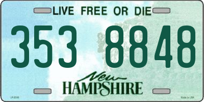 NH license plate 3538848