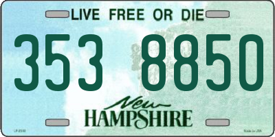 NH license plate 3538850