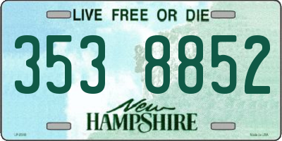 NH license plate 3538852