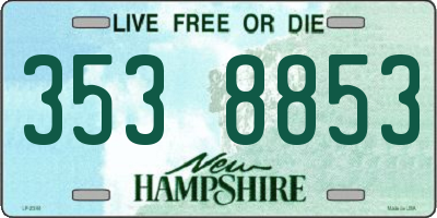 NH license plate 3538853