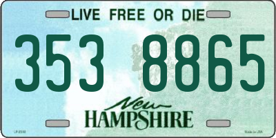 NH license plate 3538865