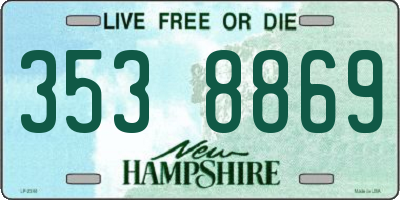 NH license plate 3538869