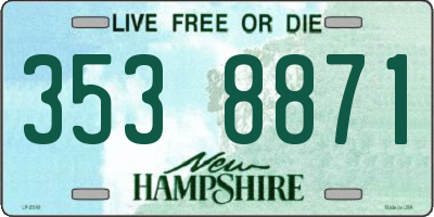 NH license plate 3538871