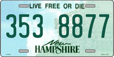 NH license plate 3538877