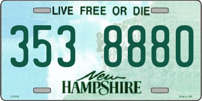 NH license plate 3538880