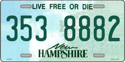NH license plate 3538882