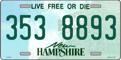 NH license plate 3538893