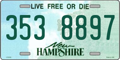 NH license plate 3538897