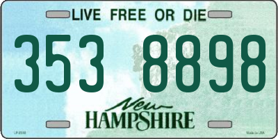 NH license plate 3538898