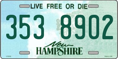 NH license plate 3538902