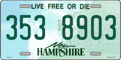 NH license plate 3538903