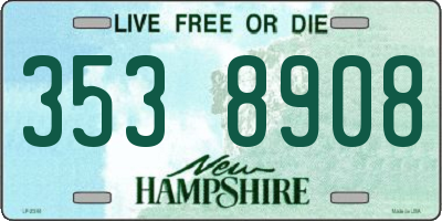 NH license plate 3538908