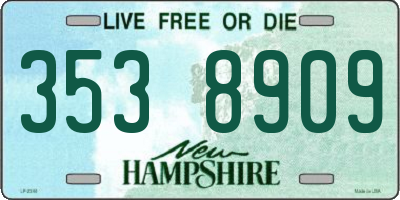 NH license plate 3538909