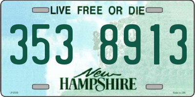 NH license plate 3538913