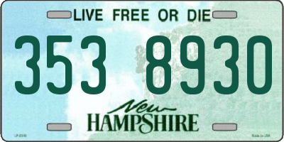 NH license plate 3538930