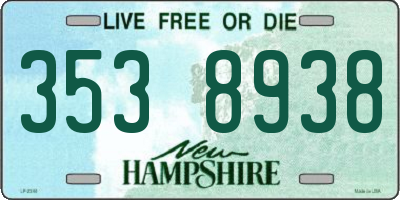 NH license plate 3538938