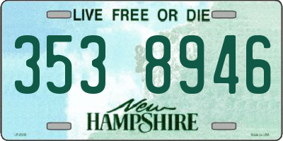 NH license plate 3538946