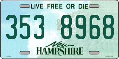NH license plate 3538968