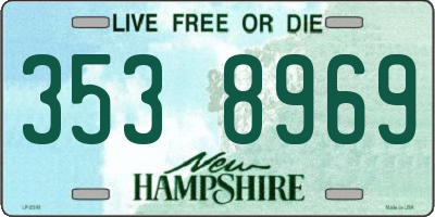 NH license plate 3538969