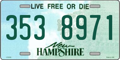 NH license plate 3538971