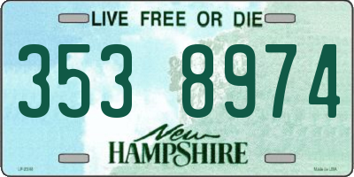 NH license plate 3538974