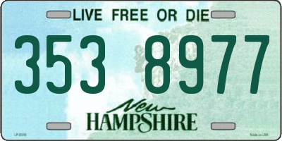 NH license plate 3538977