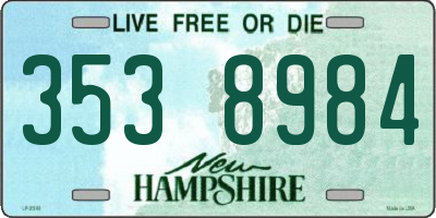 NH license plate 3538984