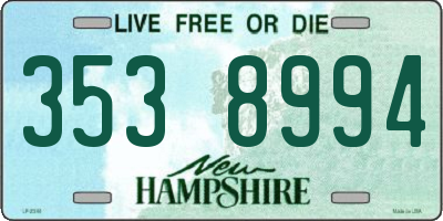 NH license plate 3538994