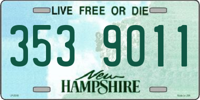 NH license plate 3539011