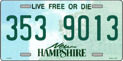 NH license plate 3539013