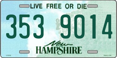 NH license plate 3539014