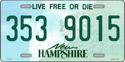 NH license plate 3539015