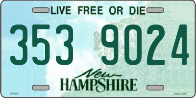 NH license plate 3539024