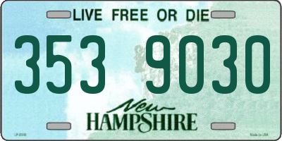 NH license plate 3539030