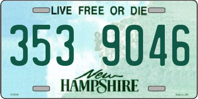 NH license plate 3539046