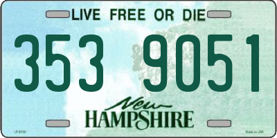 NH license plate 3539051